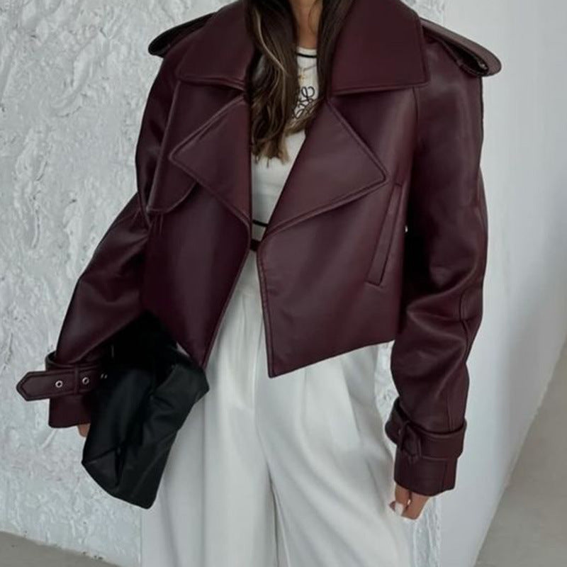 Cody Faux Leather Moto Jacket [692Y3EMR]