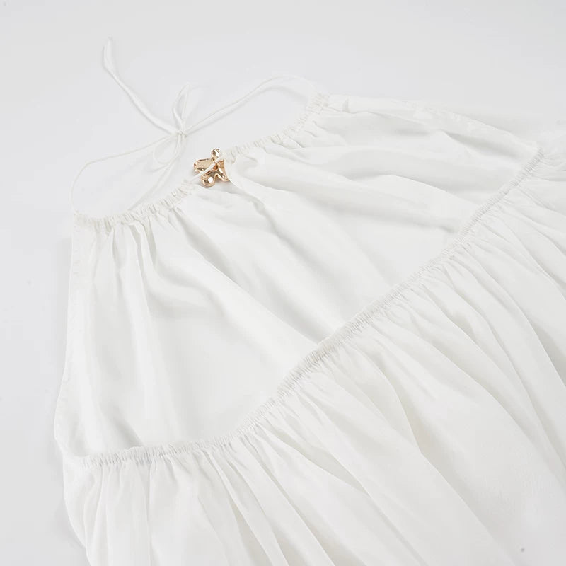 LaPose - Colbie Halter Flower Mini Dress