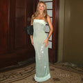 Collette Backless Sequin Gown