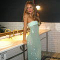 Collette Backless Sequin Gown