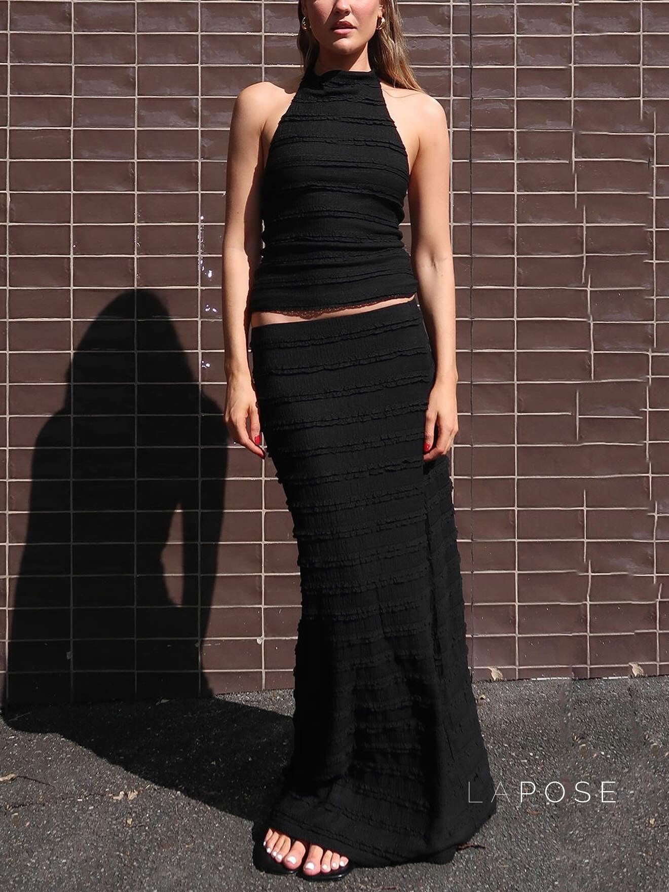 Connor Halter Midi Skirt Set [0YO3890D]