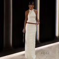 Connor Halter Midi Skirt Set [RU605DHL]