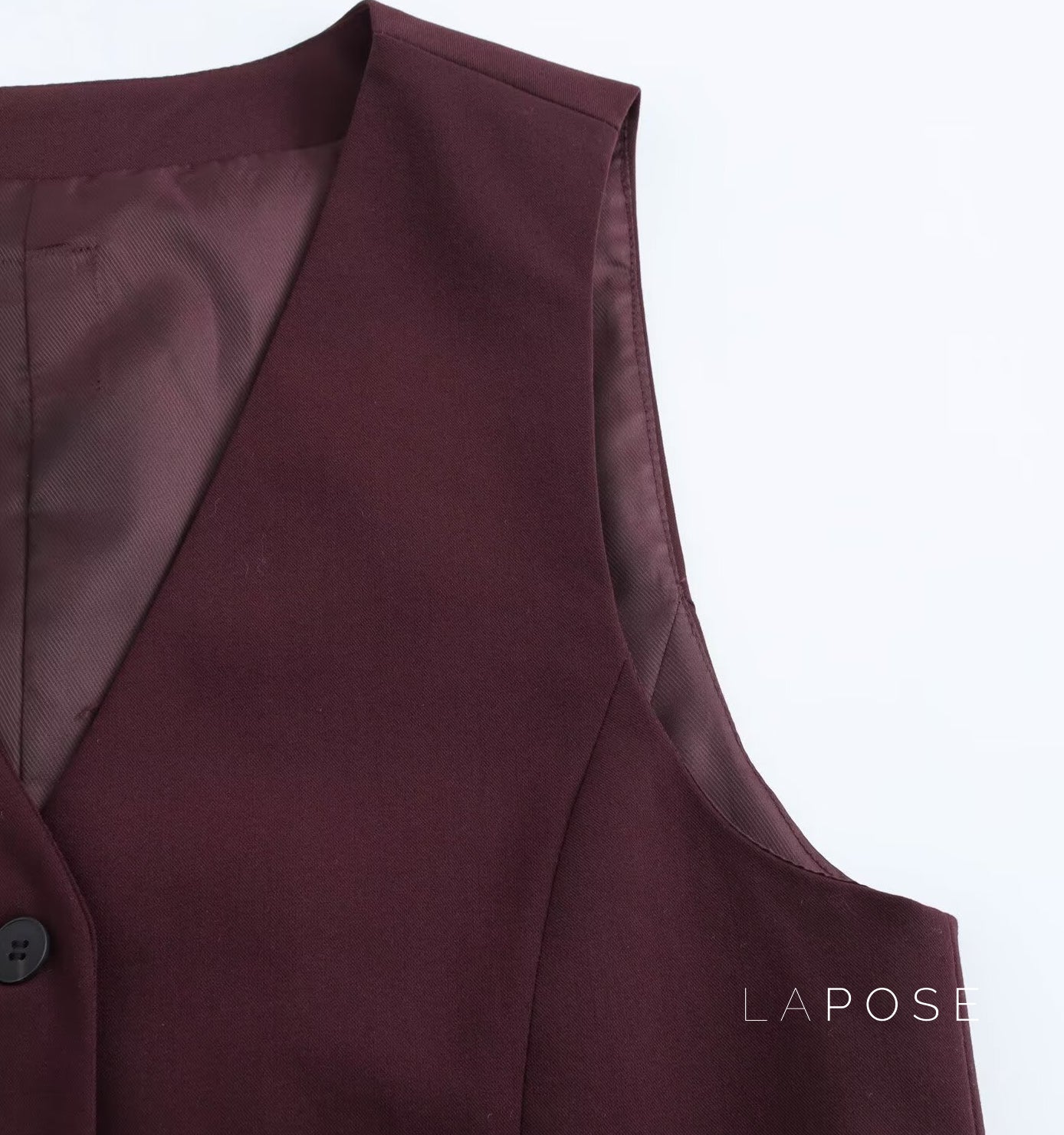 Coral Button-Up Crop Vest [T2H7JOX7]
