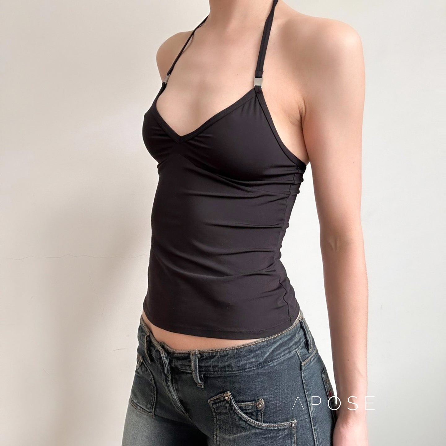 Coraline Metal Halter Top [0M4B1NTM]