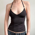 Coraline Metal Halter Top [OPMZ37AT]