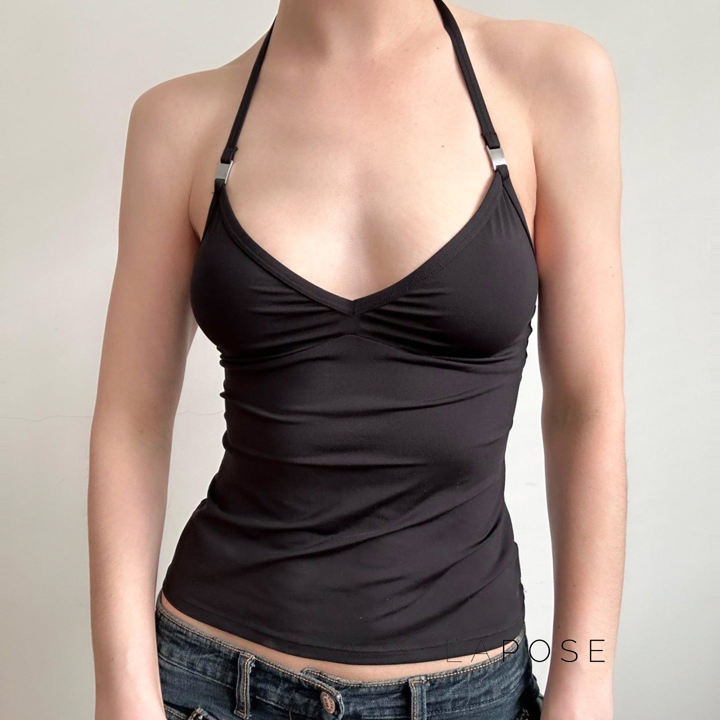Coraline Metal Halter Top [OPMZ37AT]