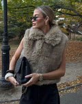 Corbin Faux Fur Lapel Vest [JV9Y0KPT]