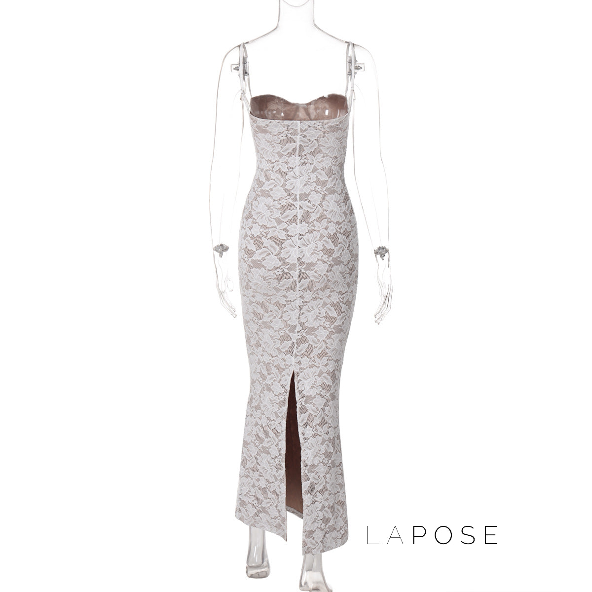 Corinna Backless Lace Maxi Dress [6S1KL6P0]