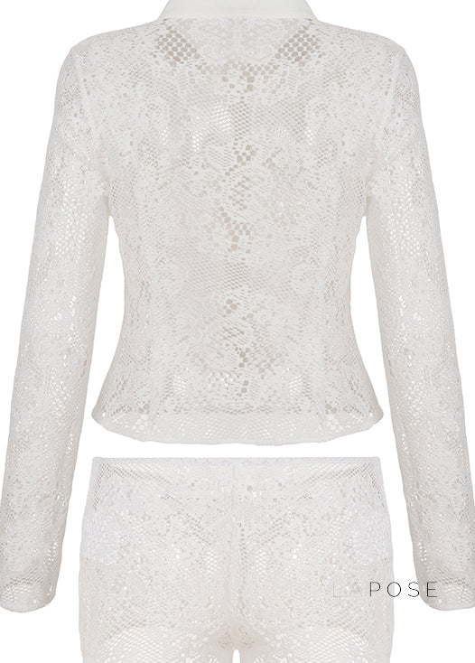 Cruz Jacquard Cut Out Short Set [YXGW8YC0]