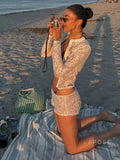 Cruz Jacquard Cut Out Short Set [VMV11CB8]