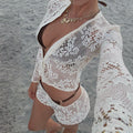 Cruz Jacquard Cut Out Short Set [FM0CT1Y9]