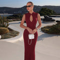 Cut-out Slit Maxi Dress [1OCJO0XM]