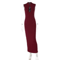 Cut-out Slit Maxi Dress [WUY39CSP]