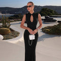 Cut-out Slit Maxi Dress [EJ1JCJMH]