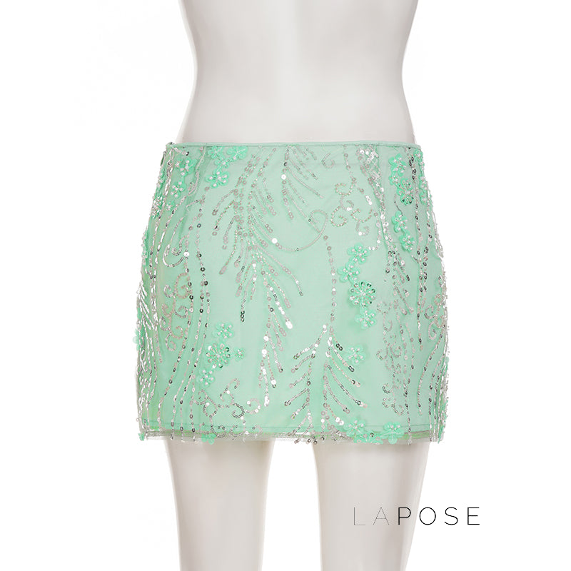 Dakoda Star Sequin Mini Skirt [DAGZEWD4]