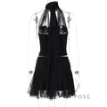 Daleysa Halter Ruched Skirt Set [1YNXVE50]