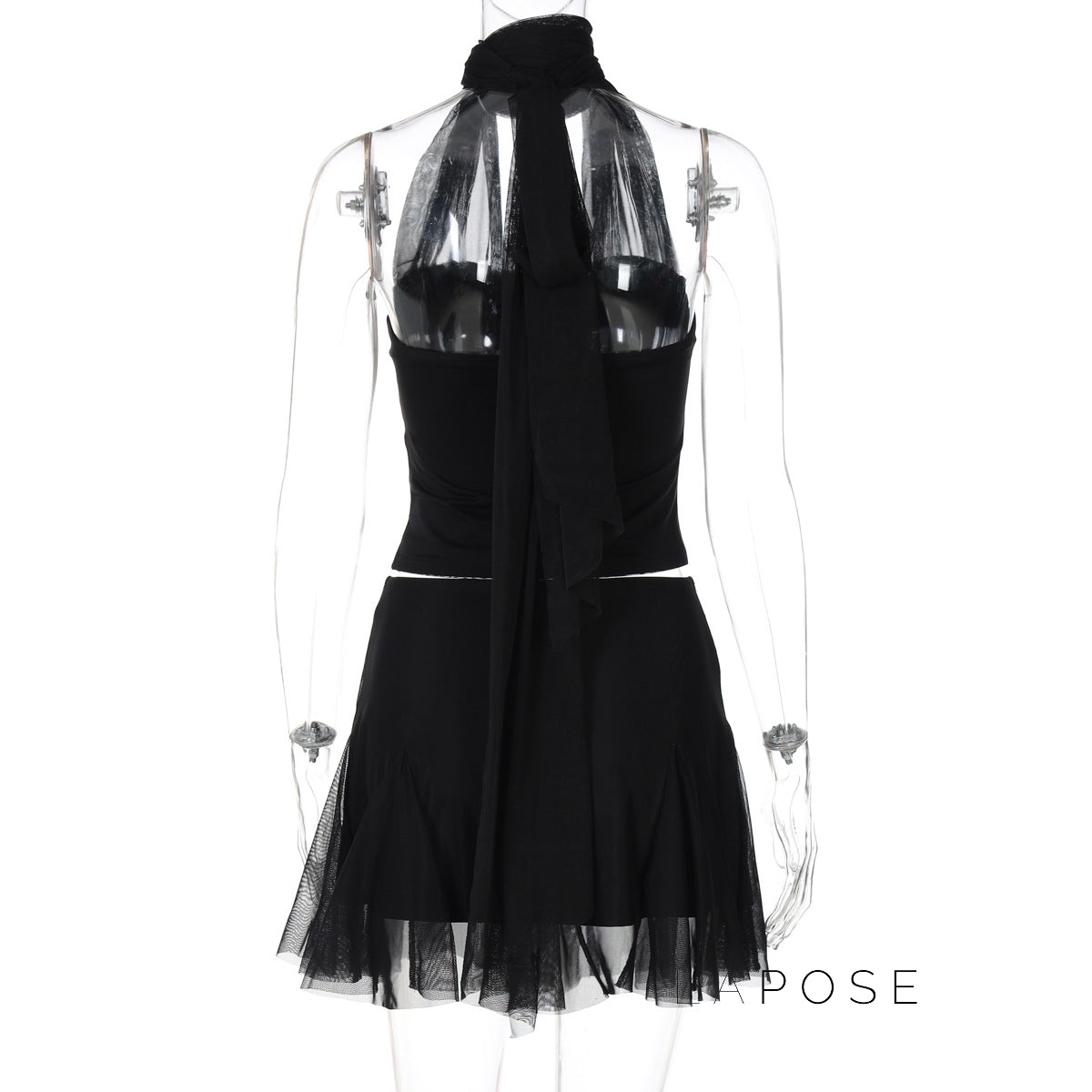 Daleysa Halter Ruched Skirt Set [1YNXVE50]