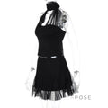 Daleysa Halter Ruched Skirt Set [9UT49U12]