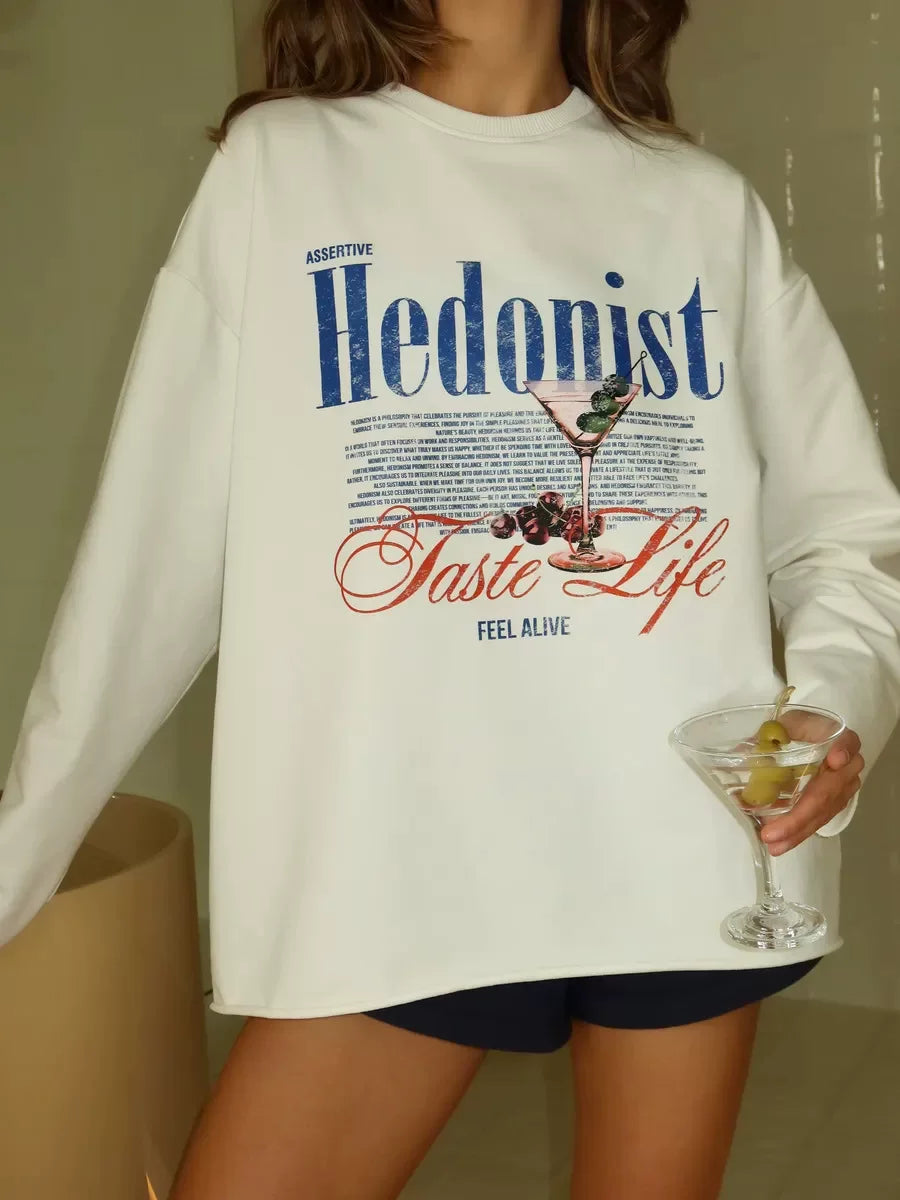 LaPose - Daliyah Hedonist Graphic Oversized Tee
