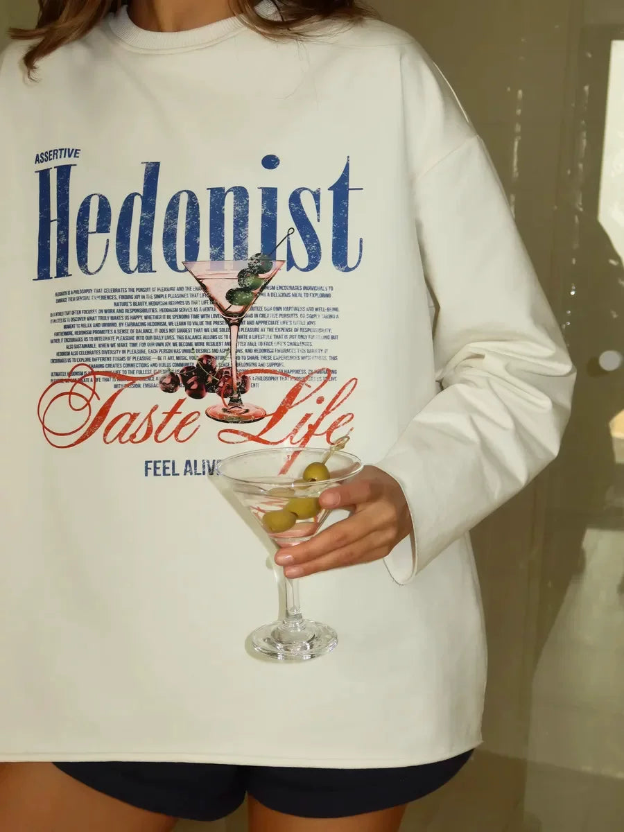 LaPose - Daliyah Hedonist Graphic Oversized Tee