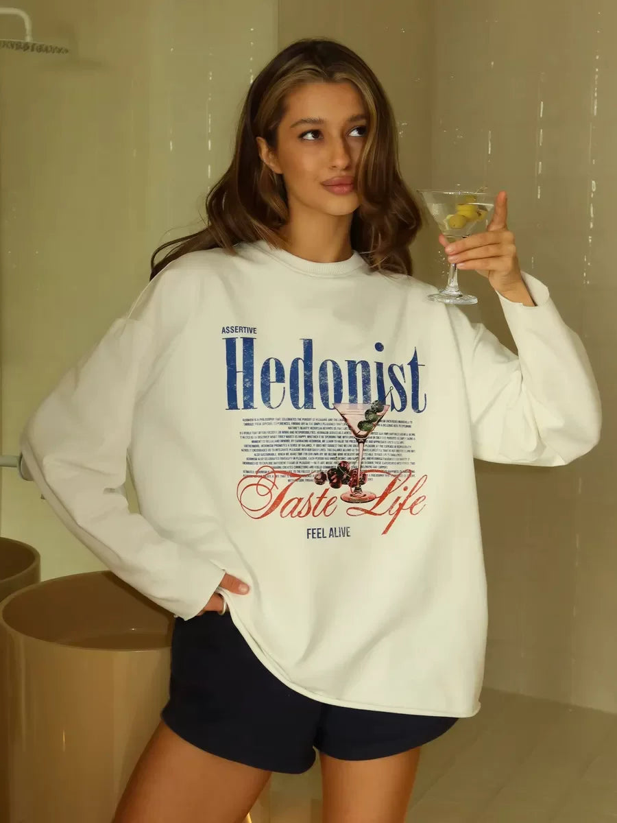 LaPose - Daliyah Hedonist Graphic Oversized Tee