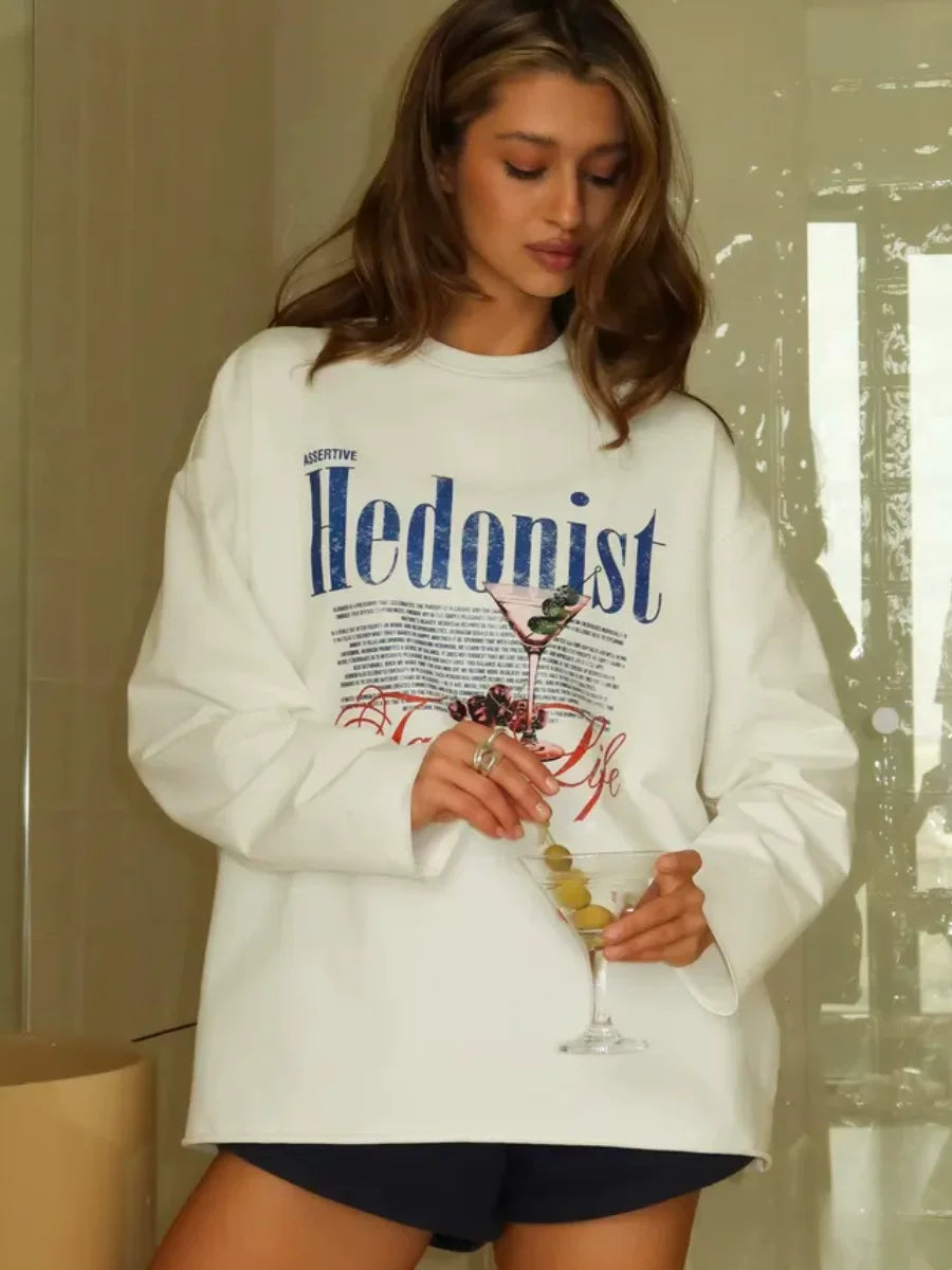 LaPose - Daliyah Hedonist Graphic Oversized Tee