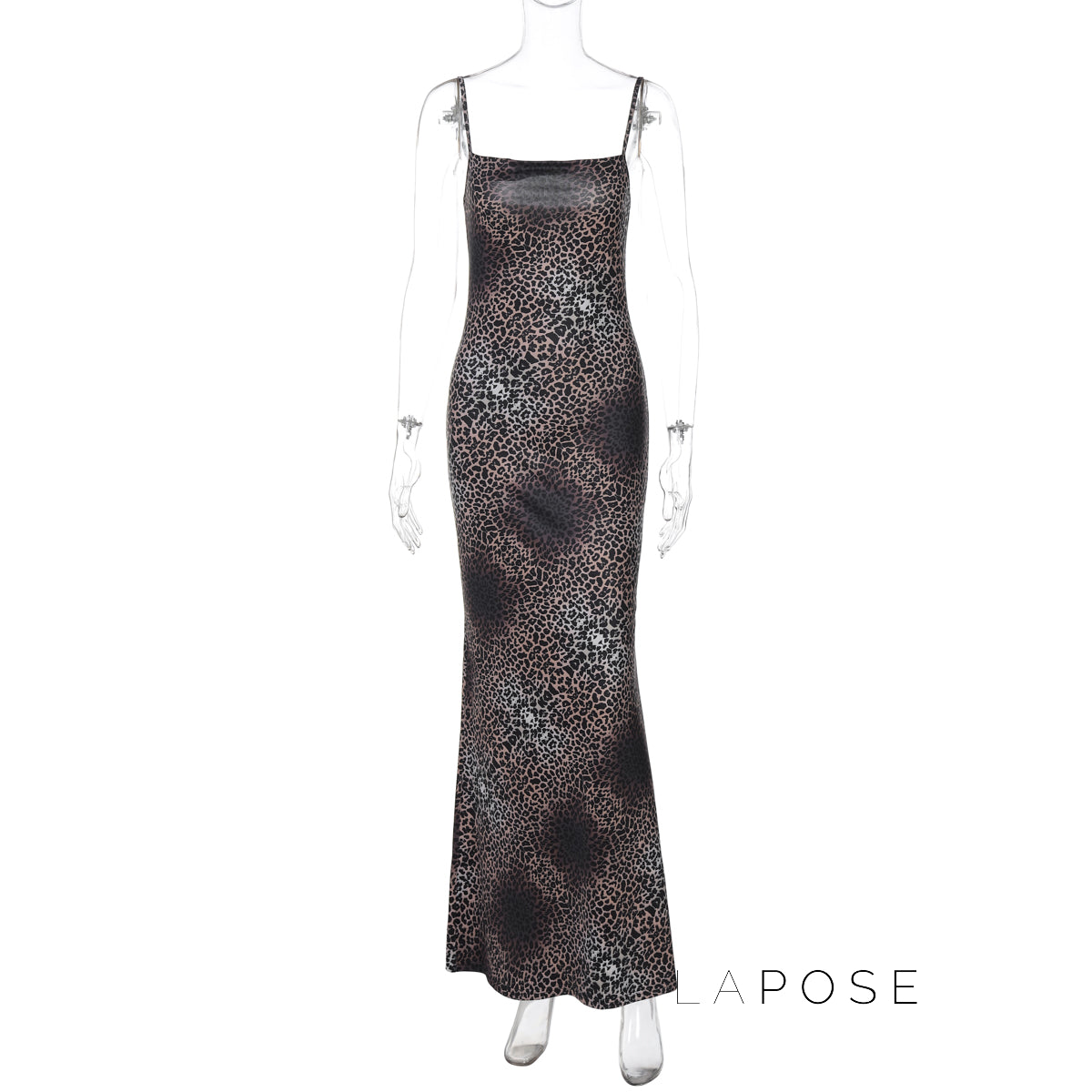 Damaris Strappy Leopard Maxi Dress [C11SLPL2]