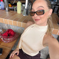 Daniella Halter Bow Tie Top [J213QRTZ]