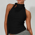 Daniella Halter Bow Tie Top [FM16299R]