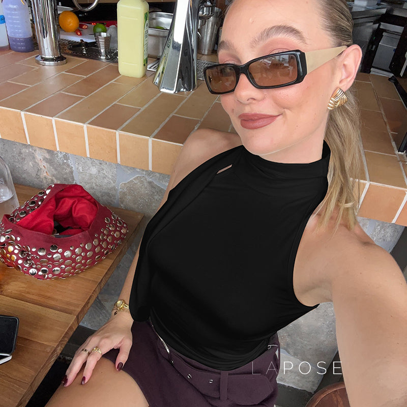 Daniella Halter Bow Tie Top [EU9HZK8O]
