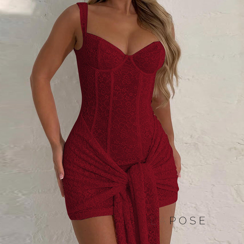 Daphne Lace Bodycon Mini Dress [FULPAIVV]