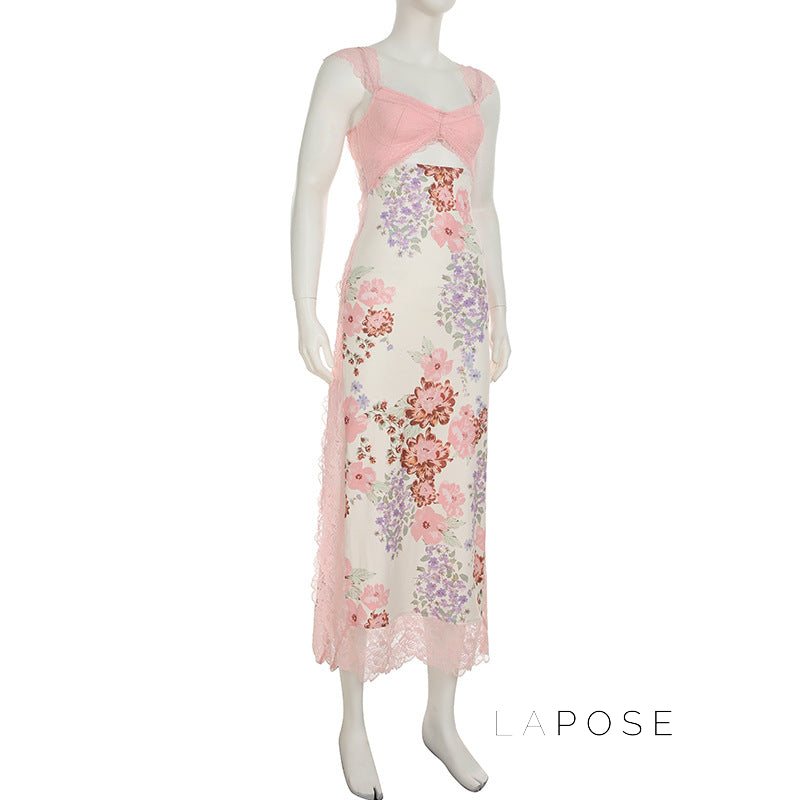 Darling Lace Slit Maxi Dress [8P2IQ37K]