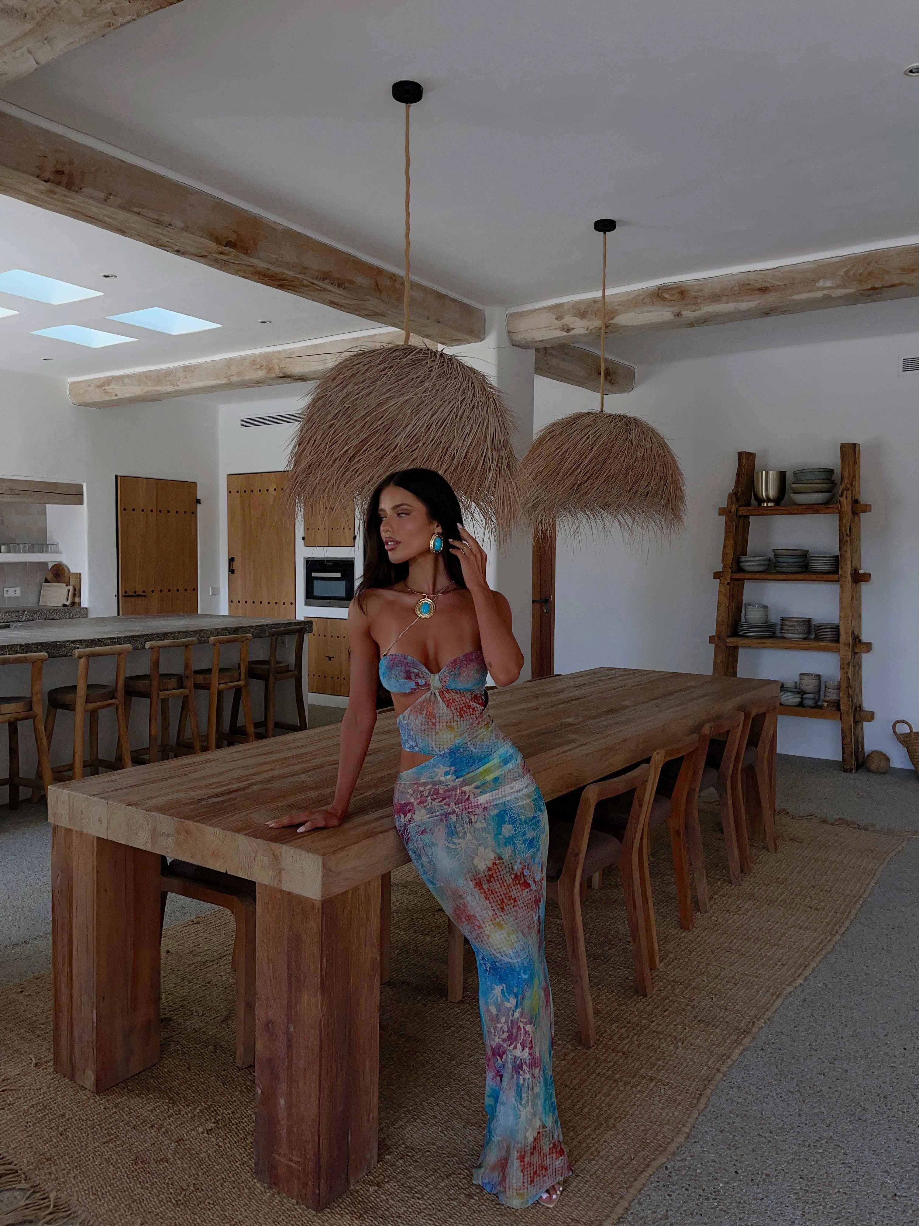 LaPose Davianna Cut-Out Maxi Dress