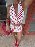 Dayna Polka Dot Skirt Set [8WIVYN11]