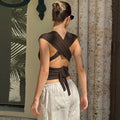 Deep V Backless Halter Top [O2IKS8QX]