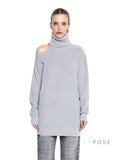 Deliyah Knit Cold Shoulder Sweater [KRC9RS0X]