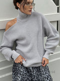 Deliyah Knit Cold Shoulder Sweater [HPUD42YO]