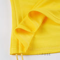 Delyla Letter Print Tube Short Set [C747TJOE]