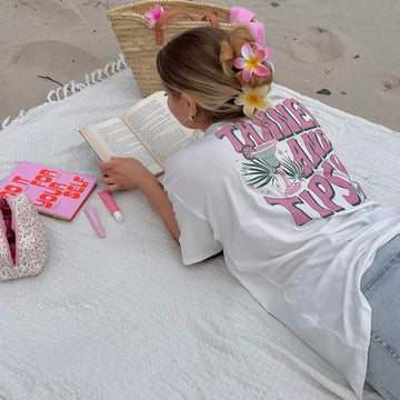 Delyla Tanned and Tipsy Graphic Tee