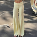 Delylah Low-Rise Wavy Flared Pants [TGS408T3]