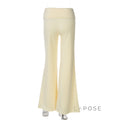 Delylah Low-Rise Wavy Flared Pants [4GACO0GO]