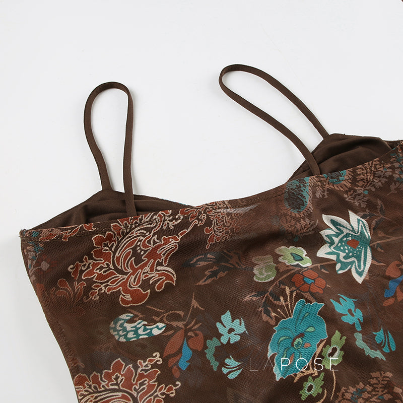 Denali Paisley Ruched Camisole [68G021GQ]