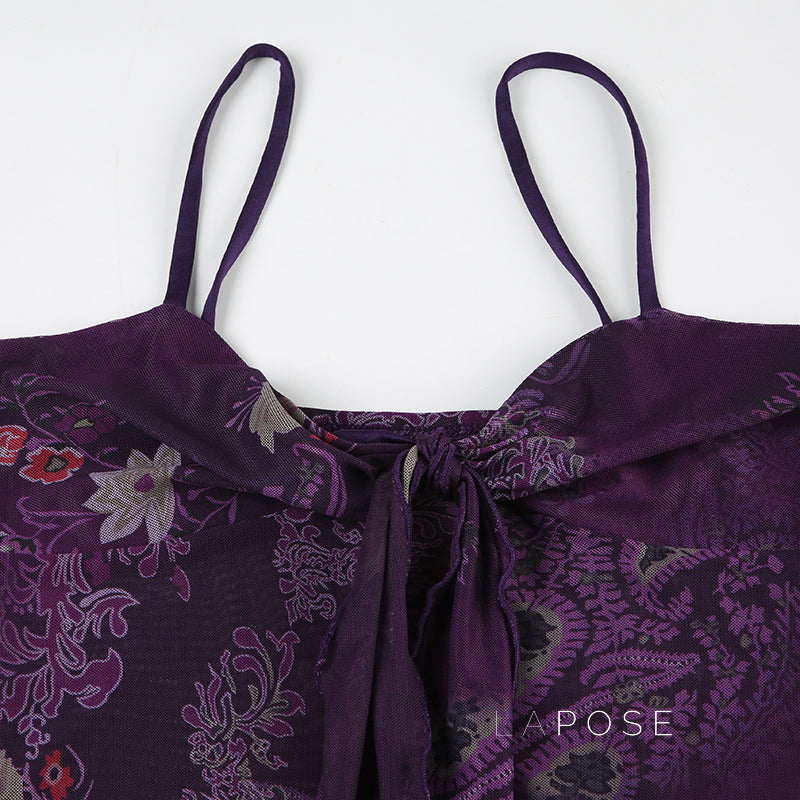 Denali Paisley Ruched Camisole [JDAESYV4]