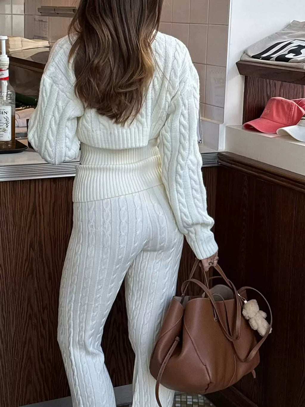 LaPose - Desire Cable Knit Three-Piece Set
