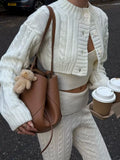 LaPose - Desire Cable Knit Three-Piece Set