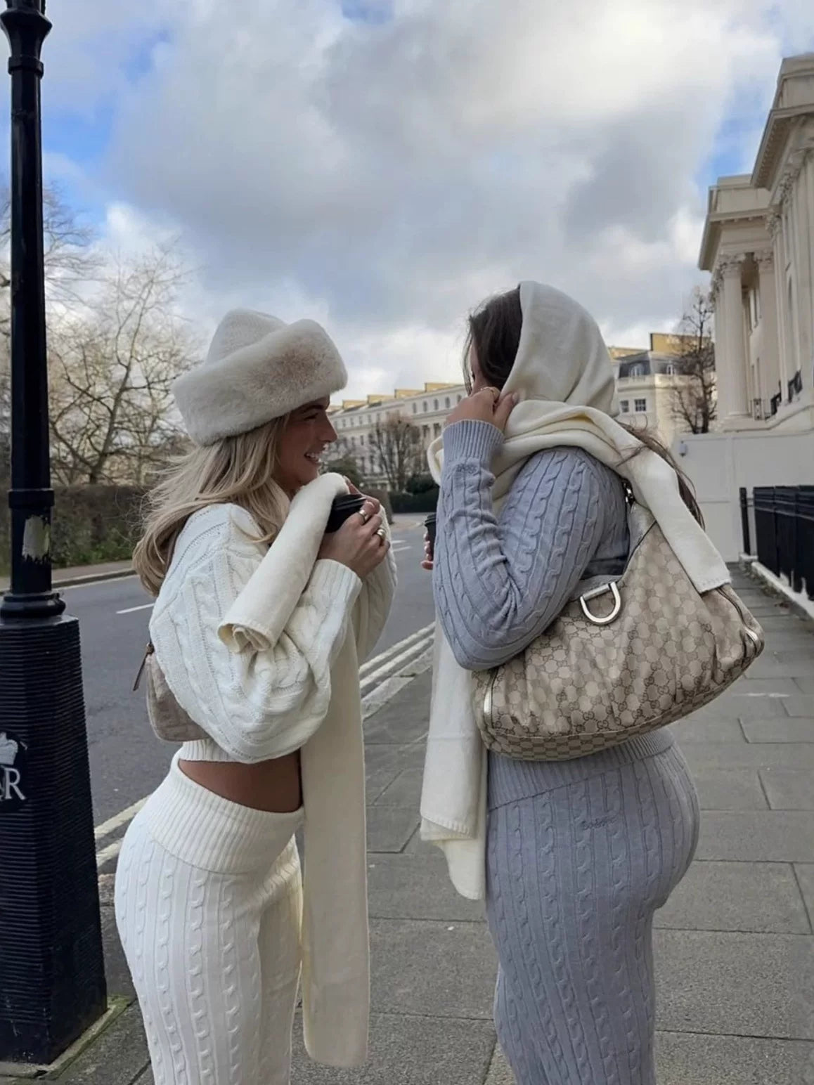 LaPose - Desire Cable Knit Three-Piece Set