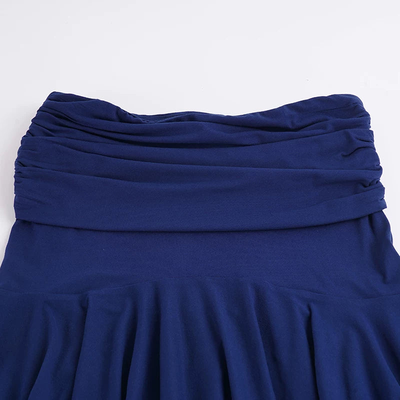 LaPose - Destinee Ruched Waist Midi Skirt