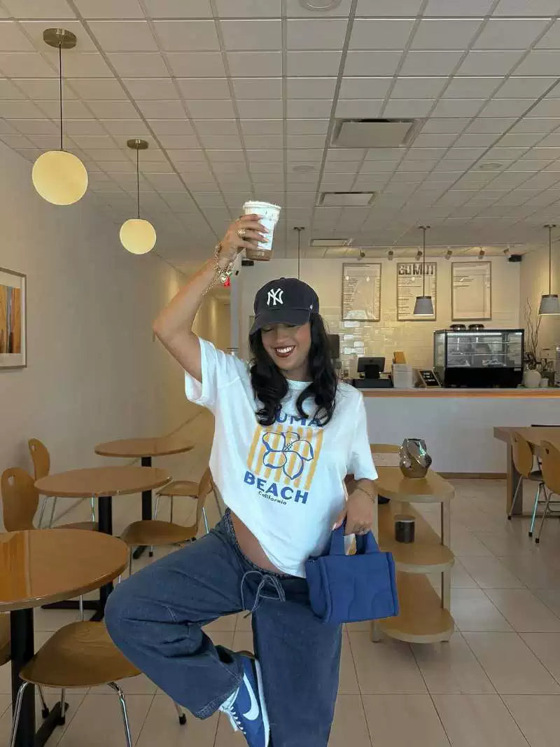 Devyn Retro Graphic Oversized T-Shirt