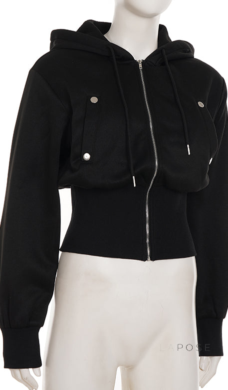 Dhanvi Slim Fit Zip Hoodie [UOGFJ5VM]