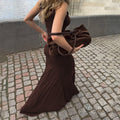 Dim Maillard Pleated Skirt Set [190XLMUI]